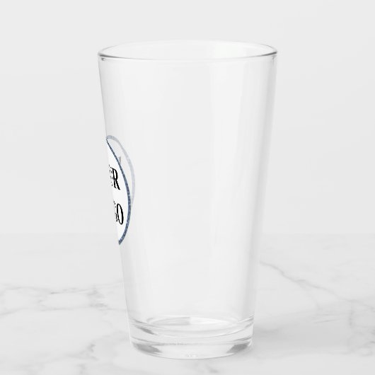 Uw Logo Hier Modern Schattige Grappig Gepersonalis Glas (Links)