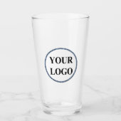 Uw Logo Hier Modern Schattige Grappig Gepersonalis Glas (Voorkant)
