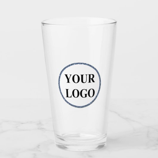 Uw Logo Hier Modern Schattige Grappig Gepersonalis Glas (Voorkant)