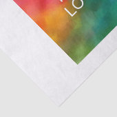 Uw Logo Hier Moderne Aangepaste Sjabloon Duidelijk Tissuepapier (Detail)