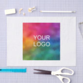 Uw Logo Hier Moderne Aangepaste Sjabloon Duidelijk Tissuepapier (Craft)