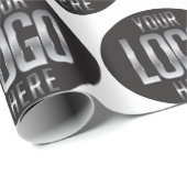 Uw Logo hier op witboek Cadeaupapier (Rol Hoek)