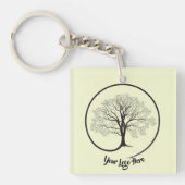 Uw Logo hier - Personaliseren - Monogram Naam Sleutelhanger (voorkant)