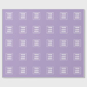 UW LOGO HIER PERSONALIZED NAAM EN TEKST GIFT CADEAUPAPIER (Vlak)