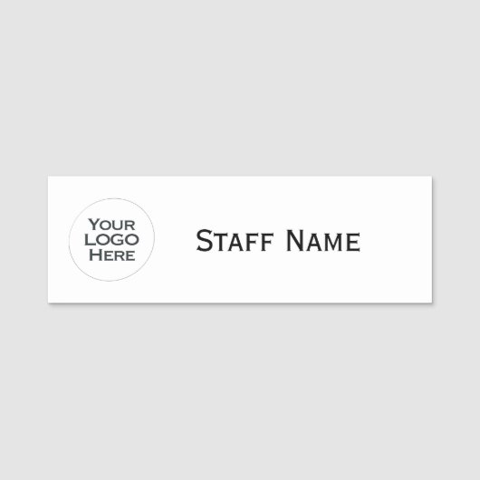 Uw Logo hier - Professionele aangepaste Logo Naamplaatje (Voorkant)