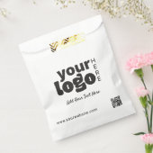 Uw Logo Hier Qr Code Modern Minimaal Eenvoudig Bedankzakje (Gezegeld)