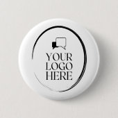 Uw Logo Hier Ronde Button 5,7 Cm (Voorkant)