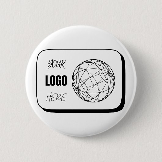 Uw Logo Hier Ronde Button 5,7 Cm (Voorkant)