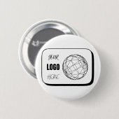 Uw Logo Hier Ronde Button 5,7 Cm (Voorkant /achterkant)