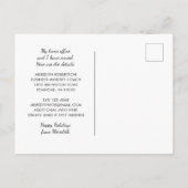 Uw Logo Hier Roze Auto Kerstboom Kantoor Move Aankondigingskaart (Achterkant)