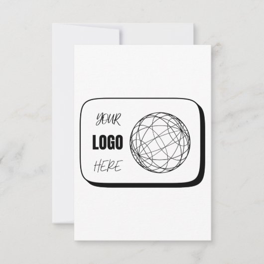 Uw Logo Hier RSVP Kaartje (Voorkant)