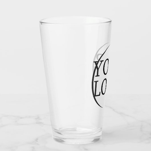 Uw Logo hier Schattige Funny Creëer Uw eigen ontwe Glas (Rechts)