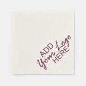 Uw logo hier servetten (Voorkant)