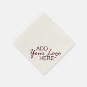 Uw logo hier servetten (Hoek)