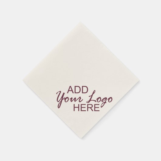 Uw logo hier servetten (Hoek)