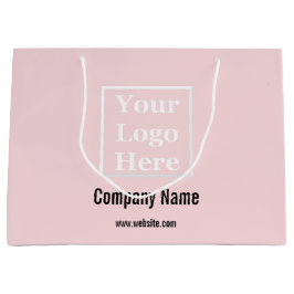 Uw Logo Hier Sjabloon op Bord Roze Groot Cadeauzakje
