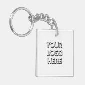 Uw Logo hier Sleutelhanger (Voorkant Links)