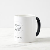 Uw Logo hier - standaard witte keramische koffie Magische Mok (Voorkant rechts)