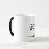 Uw Logo hier - standaard witte keramische koffie Magische Mok (Voorkant links)