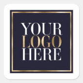 Uw Logo hier Vierkante Sticker (Voorkant)