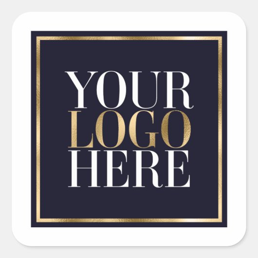Uw Logo hier Vierkante Sticker (Voorkant)