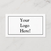 Uw Logo hier Visitekaartje (Achterkant)