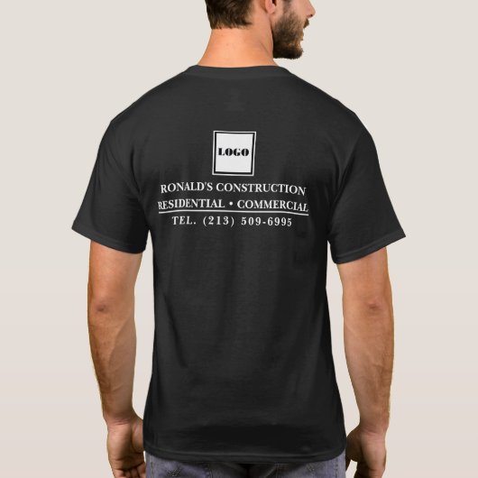 Uw Logo hier voor het promotiewerk Uniform T-shirt (Achterkant)