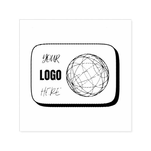Uw Logo Hier Zelfinktende Stempel (Design)