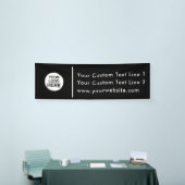 Uw Logo hier - Zwart of wit Kleurenbanner Spandoek (Beurs)