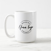 Uw Logo hier zwart-wit en eigen merk Koffiemok (Links)