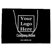 Uw Logo hier zwart-wit Groot Cadeauzakje (Achterkant)