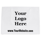 Uw Logo Hier Zwart-wit Sjabloon Groot Cadeauzakje (Voorkant)