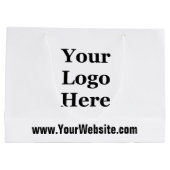 Uw Logo Hier Zwart-wit Sjabloon Groot Cadeauzakje (Achterkant)