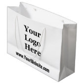 Uw Logo Hier Zwart-wit Sjabloon Groot Cadeauzakje (Voorkant Gekanteld)