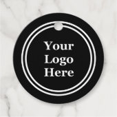 Uw Logo Hier Zwart-wit Sjabloon Prijs Label (Voorkant)