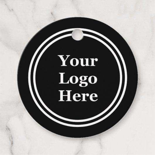 Uw Logo Hier Zwart-wit Sjabloon Prijs Label (Voorkant)