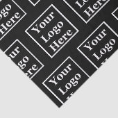 Uw Logo hier zwart-wit Tissuepapier (Detail)
