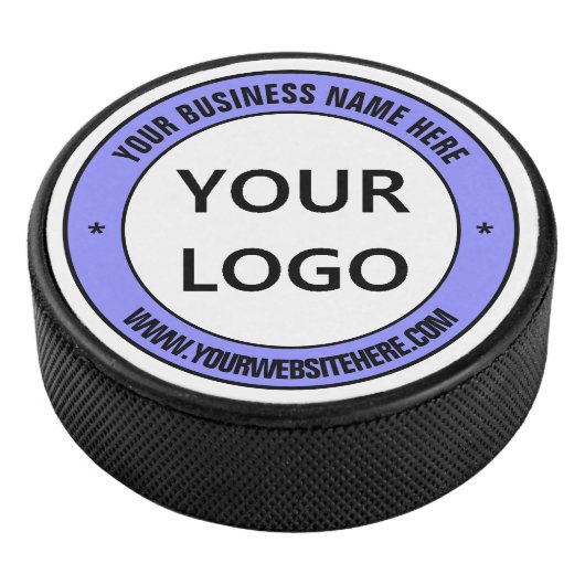 Uw Logo Hockey Puck Voorbeeld met aangepaste tekst (3/4)