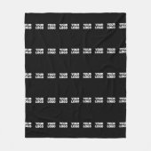 Uw Logo | horizontaal betegeld streeppatroon Fleece Deken (Voorkant)