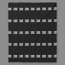 Uw Logo | horizontaal betegeld streeppatroon Fleece Deken