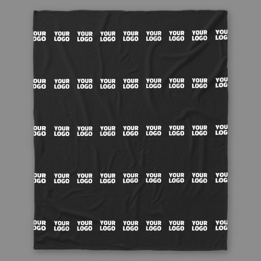 Uw Logo | horizontaal betegeld streeppatroon Fleece Deken