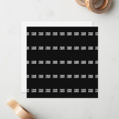 Uw Logo | horizontaal betegeld streeppatroon Notitiekaartje (Voorkant / Achterkant in situ)