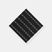 Uw Logo | horizontaal betegeld streeppatroon Servet (Hoek)