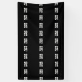 Uw logo | Horizontaal betegeld streeppatroon  Spandoek (Verticaal)