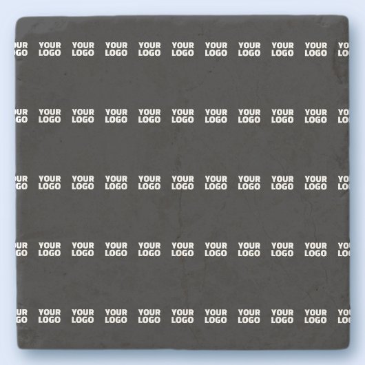 Uw Logo | horizontaal betegeld streeppatroon Stenen Onderzetter