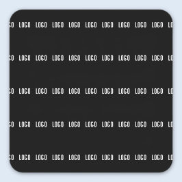 Uw Logo | horizontaal betegeld streeppatroon Vierkante Sticker