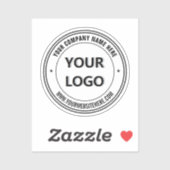 Uw Logo Info Promotie Sticker Voorbeeld (Vel)
