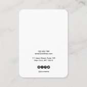 Uw logo juwelen-ketting oorenkaart visitekaartje (Achterkant)