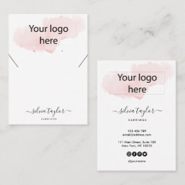 Uw logo juwelen-ketting oorenkaart visitekaartje