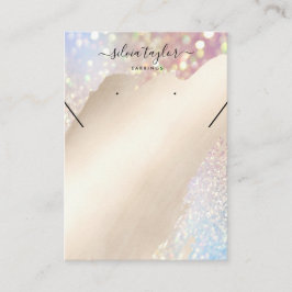 Uw logo juwelen-ketting oorenkaart visitekaartje